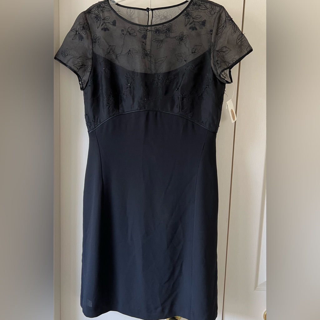 Nwt Talbot’s Silk Beaded Dress